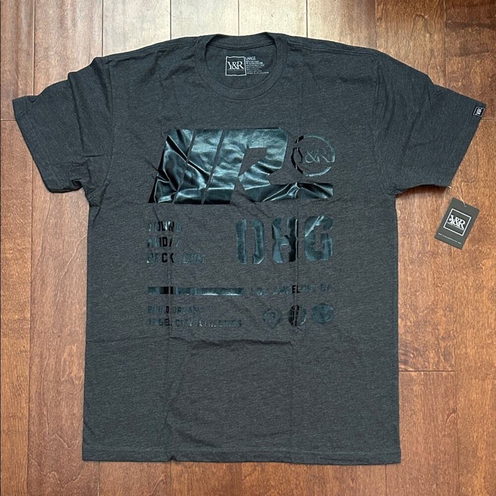 Young & Reckless Men's Charcoal Graphic Tee, Size Large, NWT